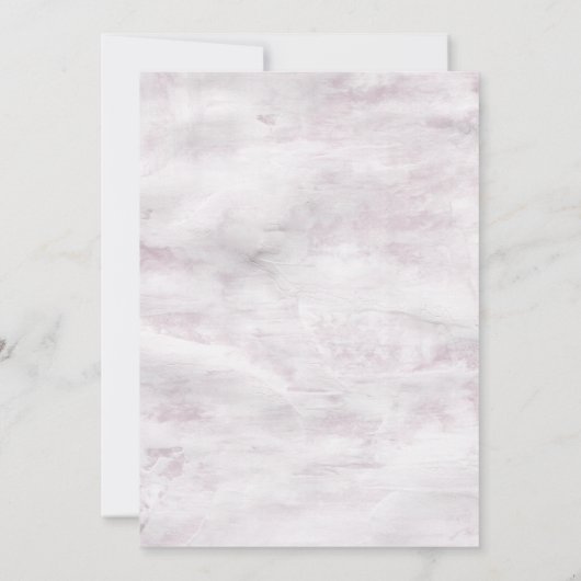 rustieke stencil botanische elegante bruiloft kaart (Achterkant)