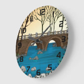 Rustieke stenen brug over de Natuur Grote Klok (Hoek)