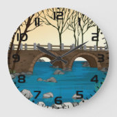 Rustieke stenen brug over de Natuur Grote Klok (Voorkant)