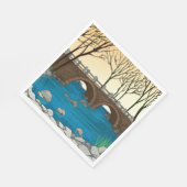 Rustieke stenen brug over de Natuur Servet (Hoek)