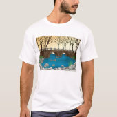 Rustieke stenen brug over de Natuur T-shirt (Voorkant)