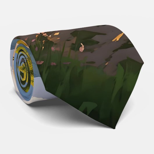 Rustieke stenen huizen dorp stropdas (Opgerold)