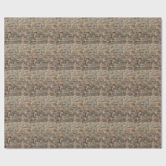 Rustieke stenen muur, getextureerde decor cadeaupapier (Vlak)
