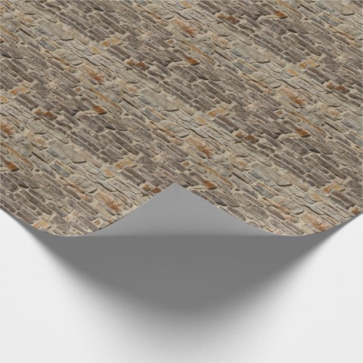 Rustieke stenen muur, getextureerde decor cadeaupapier (Hoek)