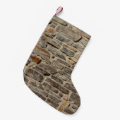 Rustieke stenen muur, getextureerde decor kleine kerstsok (Voorkant (Hangend))