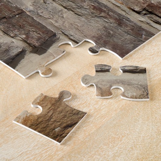 Rustieke stenen muur, getextureerde decor legpuzzel (Zijkant)