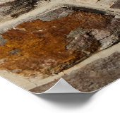 Rustieke stenen muur, getextureerde decor poster (Hoek)