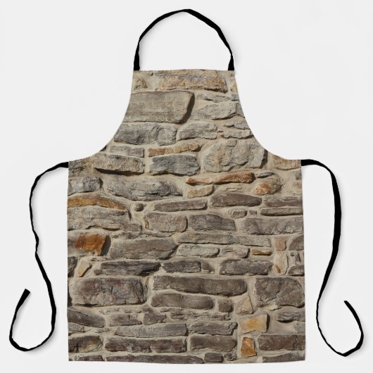 Rustieke stenen muur, getextureerde decor schort (Voorkant)
