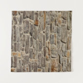 Rustieke stenen muur, getextureerde decor wandkleed (Voorkant (horizontaal))