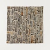 Rustieke stenen muur, getextureerde decor wandkleed (Voorkant (horizontaal))
