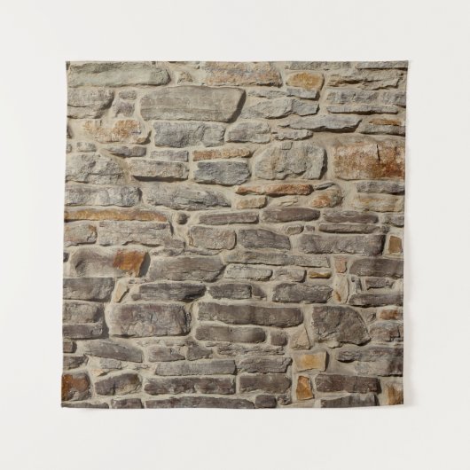 Rustieke stenen muur, getextureerde decor wandkleed (Voorkant)