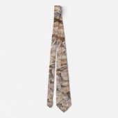 Rustieke stenen textuur in bruine tinten van de aa stropdas (Achterkant)