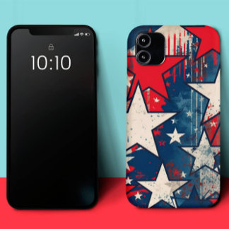 Rustieke sterren en strepen Patriottische iPhone C Case-Mate iPhone 14 Pro Max Hoesje