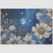 rustieke sterren Moon Floral Decoupage Tissuepapier (Voorkant)