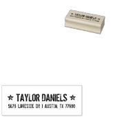 Rustieke sterren retour adres stempel (Gestempeld)