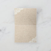 Rustieke Stervis Paarse Lint Vintage Bedankt (Binnen)