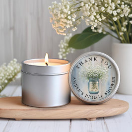 Rustieke sticker met baby’s breath in een metselpo