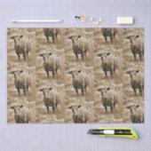 Rustieke stier op Boerderij Pattern Decoupage Tissuepapier (Craft)