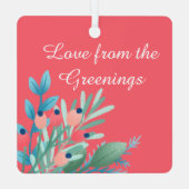 rustieke stijl familie traditionele boerderij metalen ornament (Achterkant)