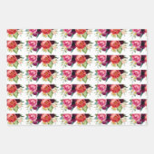 Rustieke stijlvolle bloemstukken inpakpapier vel (Voorkant 3)