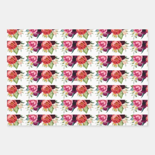 Rustieke stijlvolle bloemstukken inpakpapier vel (Voorkant)