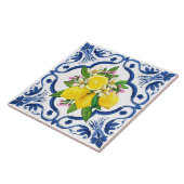 Rustieke stijlvolle mediterrane citroen tegeltje (Zijkant)