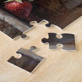 Rustieke Stilleven Aardbei Plant in een Pot Legpuzzel (Zijkant)
