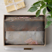 Rustieke stilleven met vintage viool decoupage tissuepapier (Geschenk)
