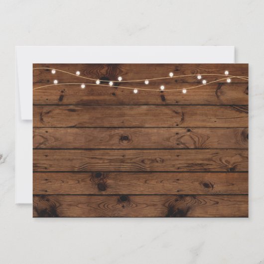 Rustieke Stock De Bar & Keuken Verloving Koppels Kaart (Achterkant)