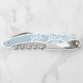 Rustieke Stofblauwe Kurkentrekker Wijnflesopener (Achterkant)