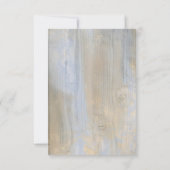 rustieke stoffige blauwe krans waterverf | Confirm Kaart (Achterkant)