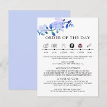 rustieke stoffige blauwe waterverf-stijl bloem & b