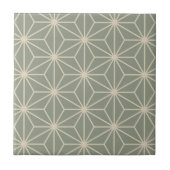  rustieke stoffige groene keramische Tegel Tegeltje (Voorkant)