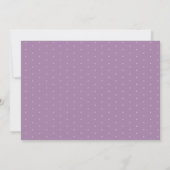 Rustieke stoffige Paarse Roos Floral Plum Wedding Save The Date (Achterkant)