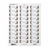 Rustieke Stok Bloemenkrans Moderne Bruidsdouche Etiket (Full Sheet)