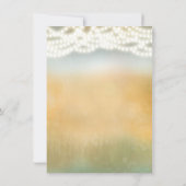 Rustieke Stokken & Slingerlichten Trouw RSVP Kaart (Achterkant)