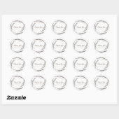 Rustieke Stokken Takken Takken Krans Aangepaste Fa Ronde Sticker (Vel)