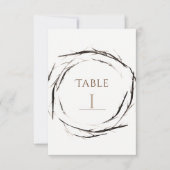 Rustieke Stokken Takken Takken Krans Tafelnummer (Voorkant)