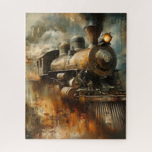 Rustieke,  stoommachine puzzel