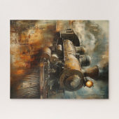 Rustieke,  stoommachine puzzel (Horizontaal)