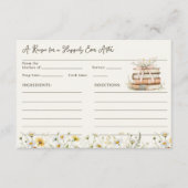 Rustieke Storybook Bloemen Vrijgezellenfeest Recep Informatiekaartje (Voorkant)