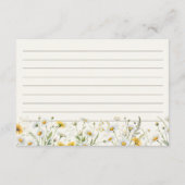 Rustieke Storybook Bloemen Vrijgezellenfeest Recep Informatiekaartje (Achterkant)