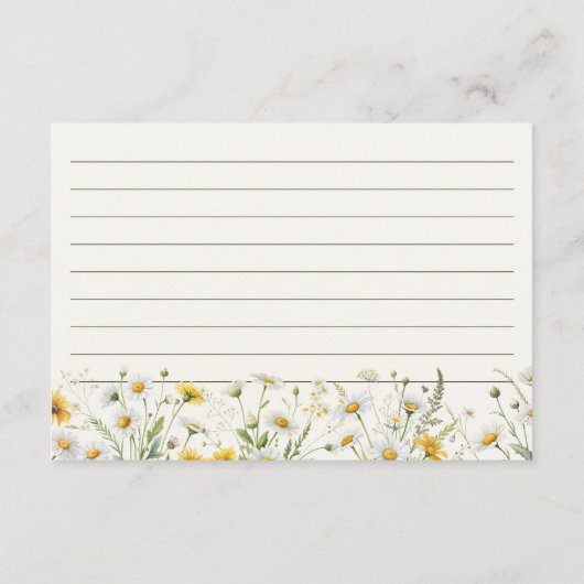 Rustieke Storybook Bloemen Vrijgezellenfeest Recep Informatiekaartje (Achterkant)