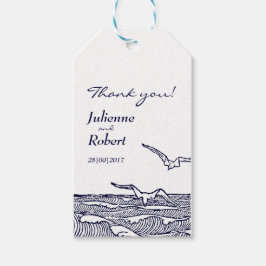 Rustieke strand bruiloft dank u gunst Tags Cadeaulabel