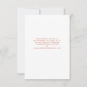 Rustieke Strand Bruiloft Rode & Blauwe Vis RSVP (Achterkant)