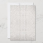 rustieke strand bruiloft uitnodiging (Achterkant)