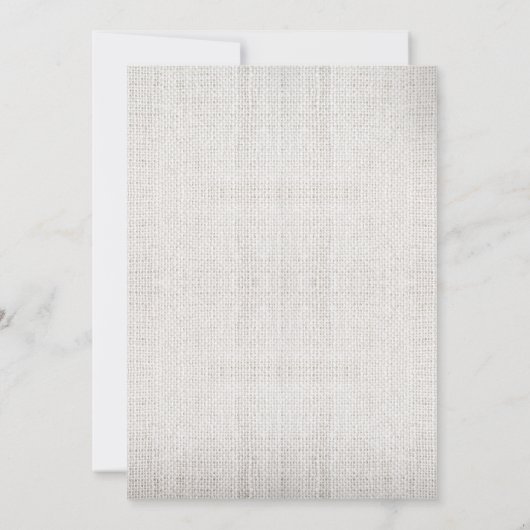 rustieke strand bruiloft uitnodiging (Achterkant)