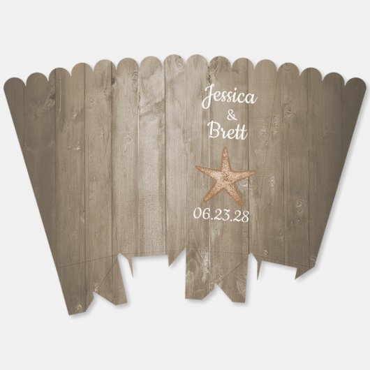 Rustieke strand Favor Box Bedankdoosjes (Ongevouwen)