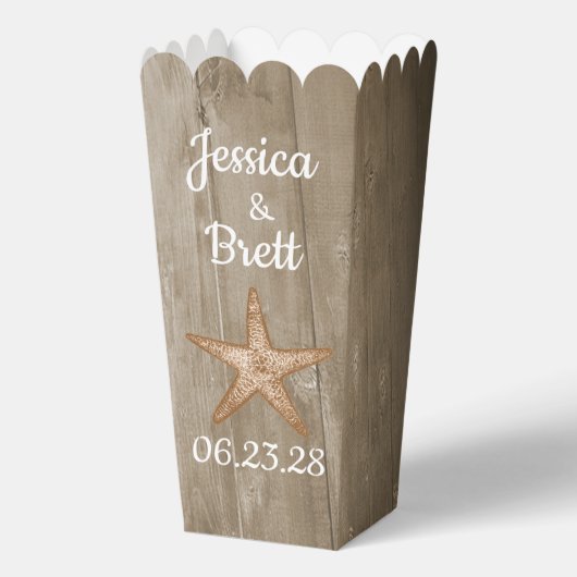 Rustieke strand Favor Box Bedankdoosjes (Voorkant)