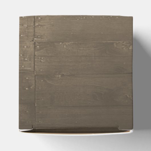 Rustieke strand Favor Box Bedankdoosjes (Bovenkant)